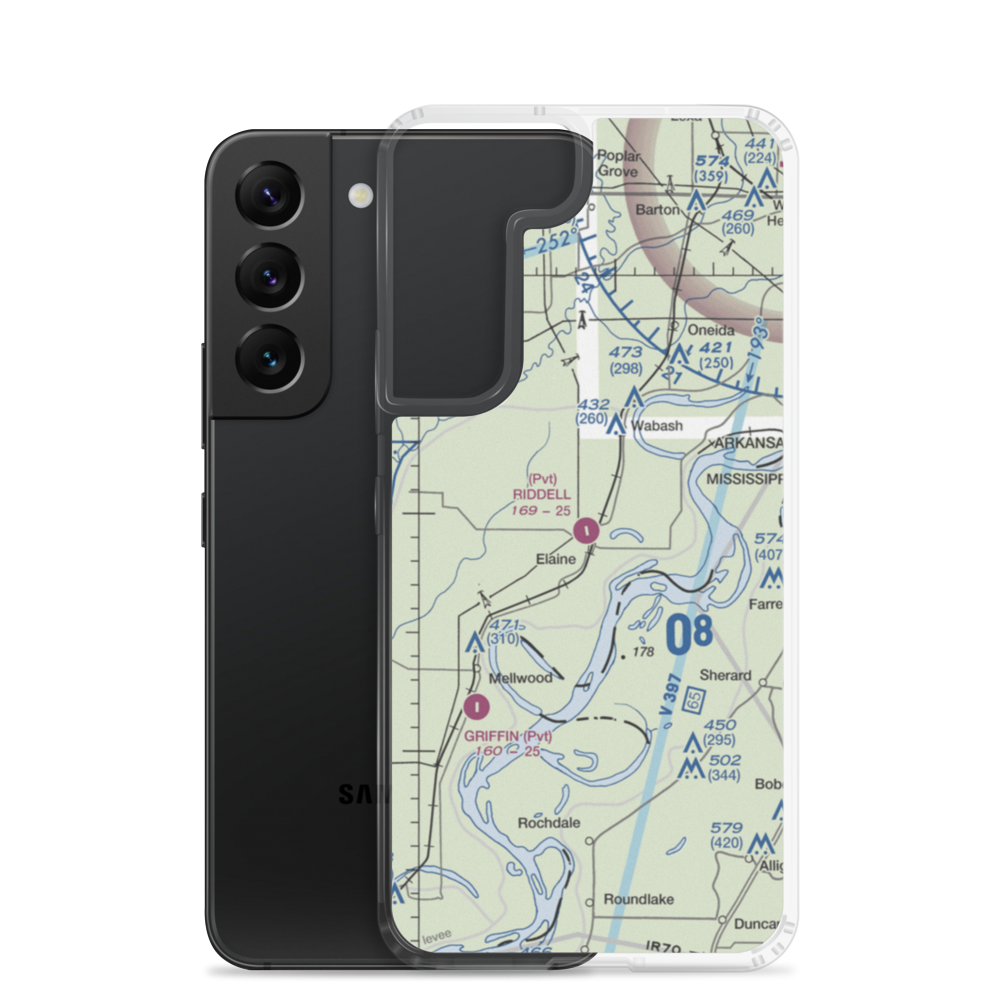 Riddell Field (7AR7) VFR Sectional Samsung Case Samsung Galaxy S22 model shown