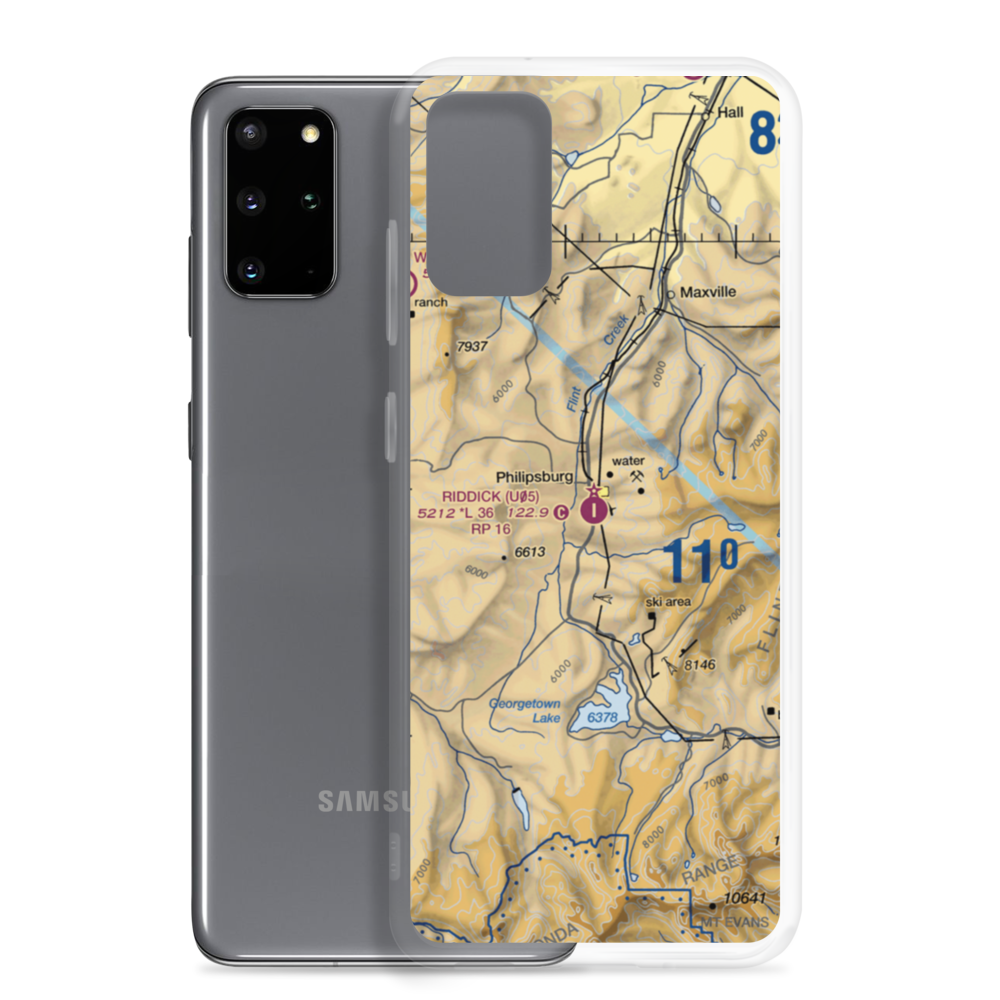 Riddick Field (U05) VFR Sectional Samsung Case Samsung Galaxy S20 Plus model shown
