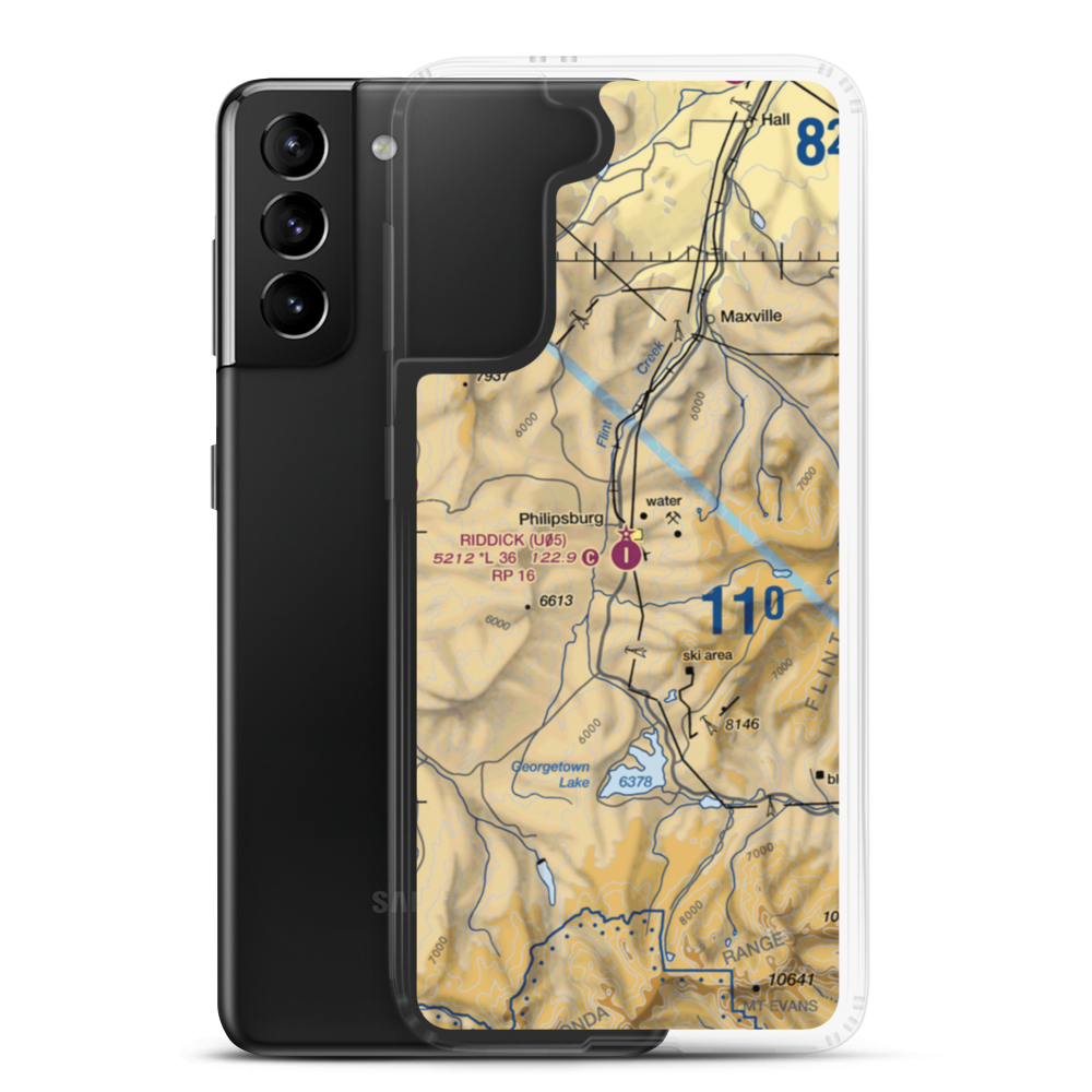 Riddick Field (U05) VFR Sectional Samsung Case Samsung Galaxy S21 Plus model shown