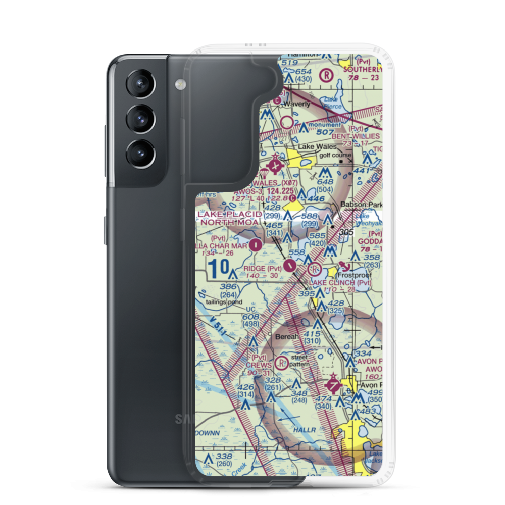 Ridge Landing Airport (4FL5) VFR Sectional Samsung Case Samsung Galaxy S21 model shown