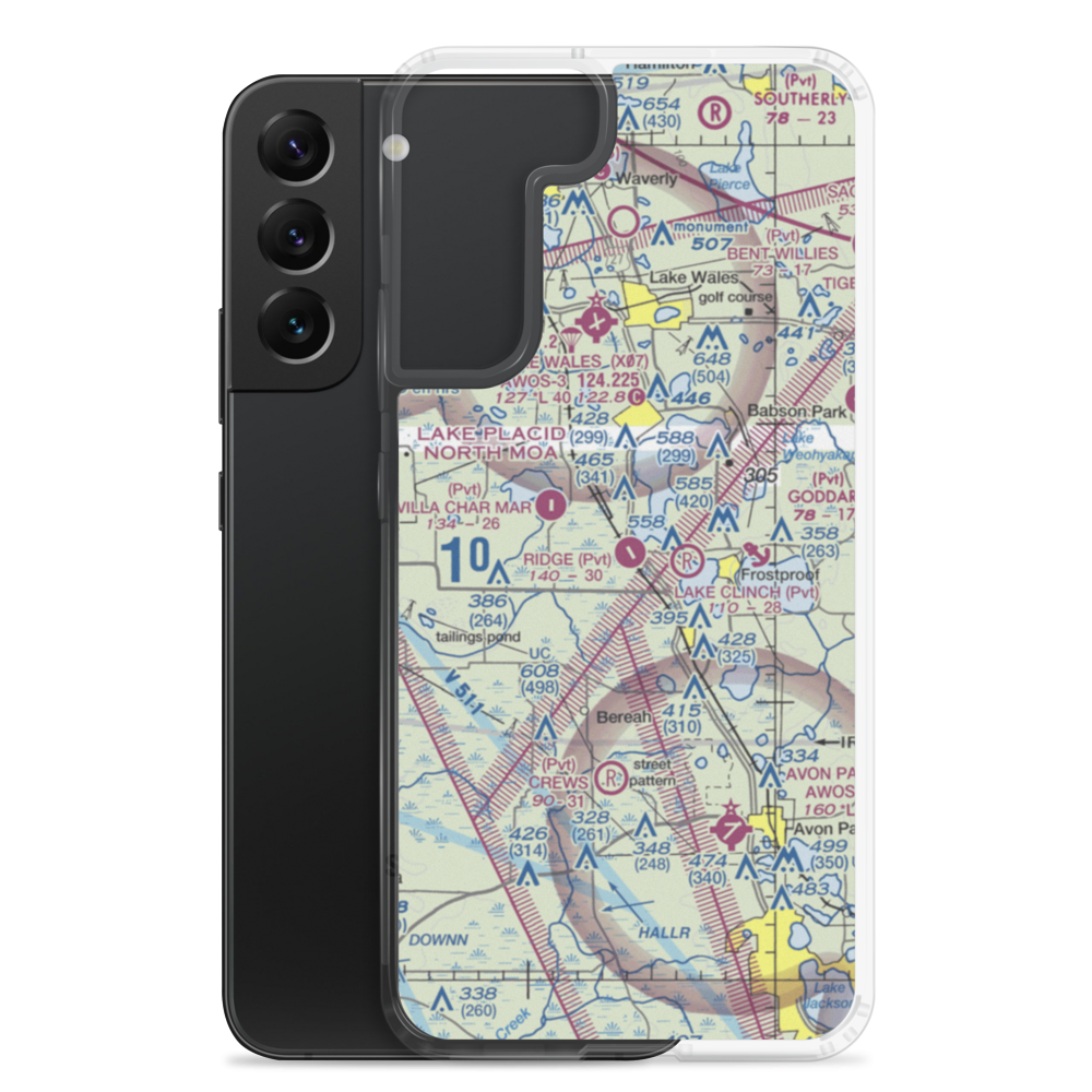 Ridge Landing Airport (4FL5) VFR Sectional Samsung Case Samsung Galaxy S22 Plus model shown