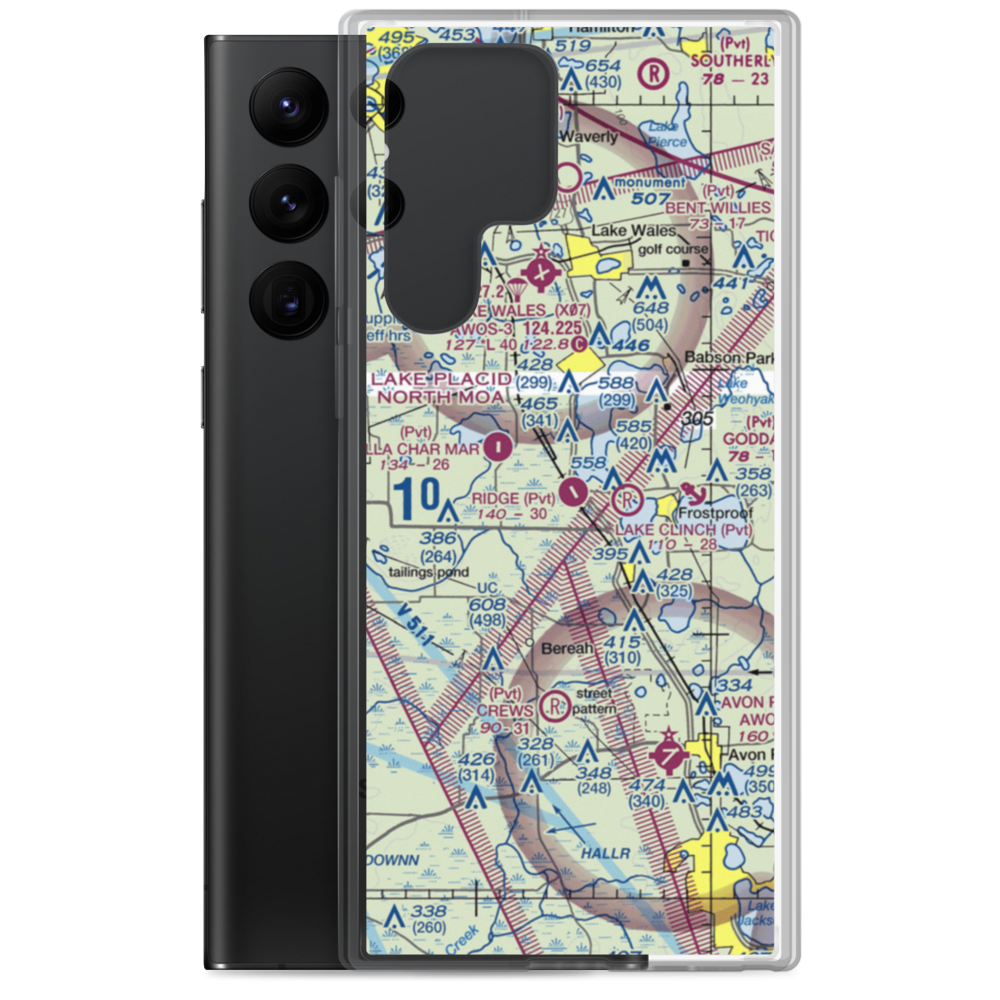 Ridge Landing Airport (4FL5) VFR Sectional Samsung Case Samsung Galaxy S22 Ultra model shown