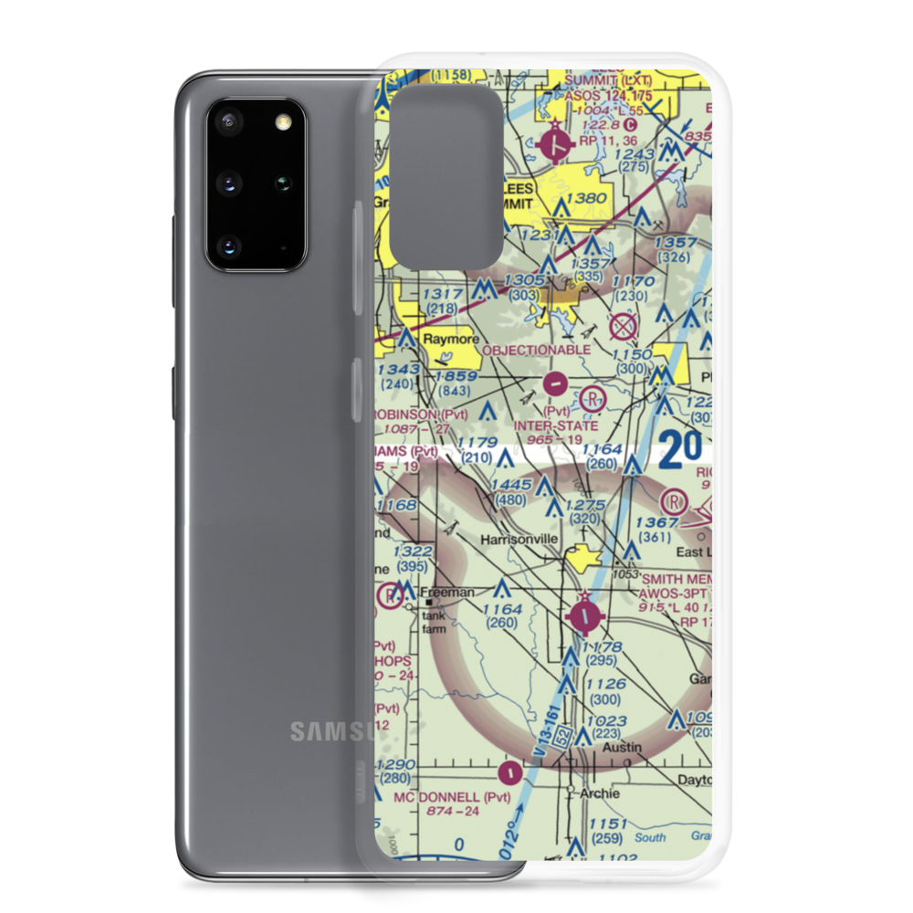 Ridgeview Ranch Airport (MO37) VFR Sectional Samsung Case Samsung Galaxy S20 Plus model shown