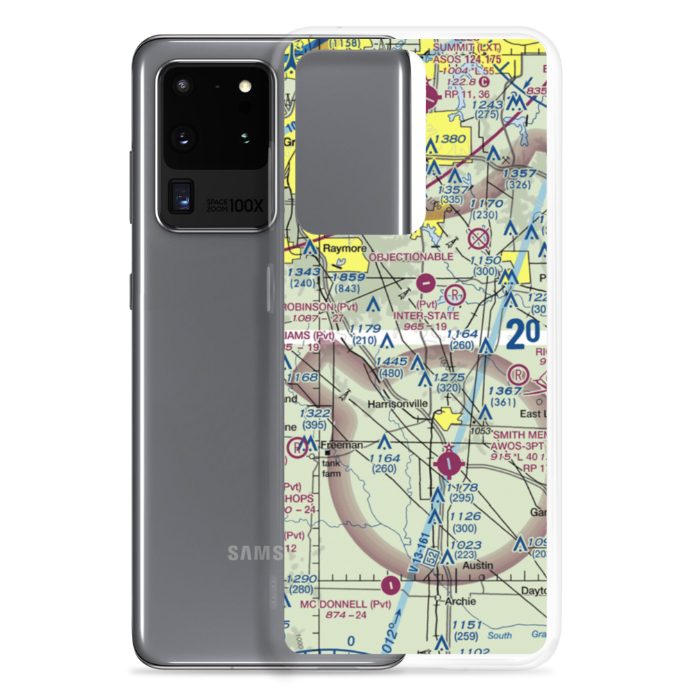 Ridgeview Ranch Airport (MO37) VFR Sectional Samsung Case Samsung Galaxy S20 Ultra model shown