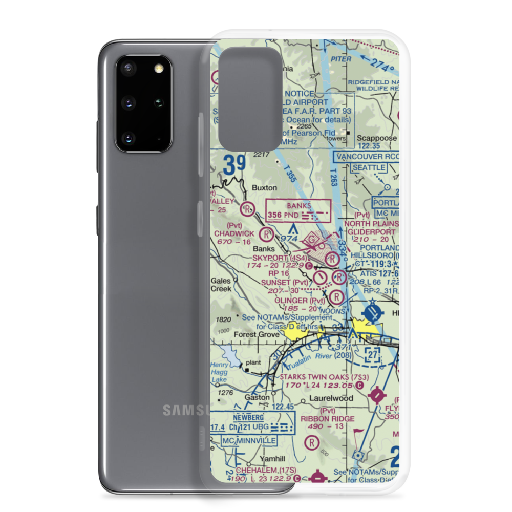 Rieben Airport (OG02) VFR Sectional Samsung Case Samsung Galaxy S20 Plus model shown