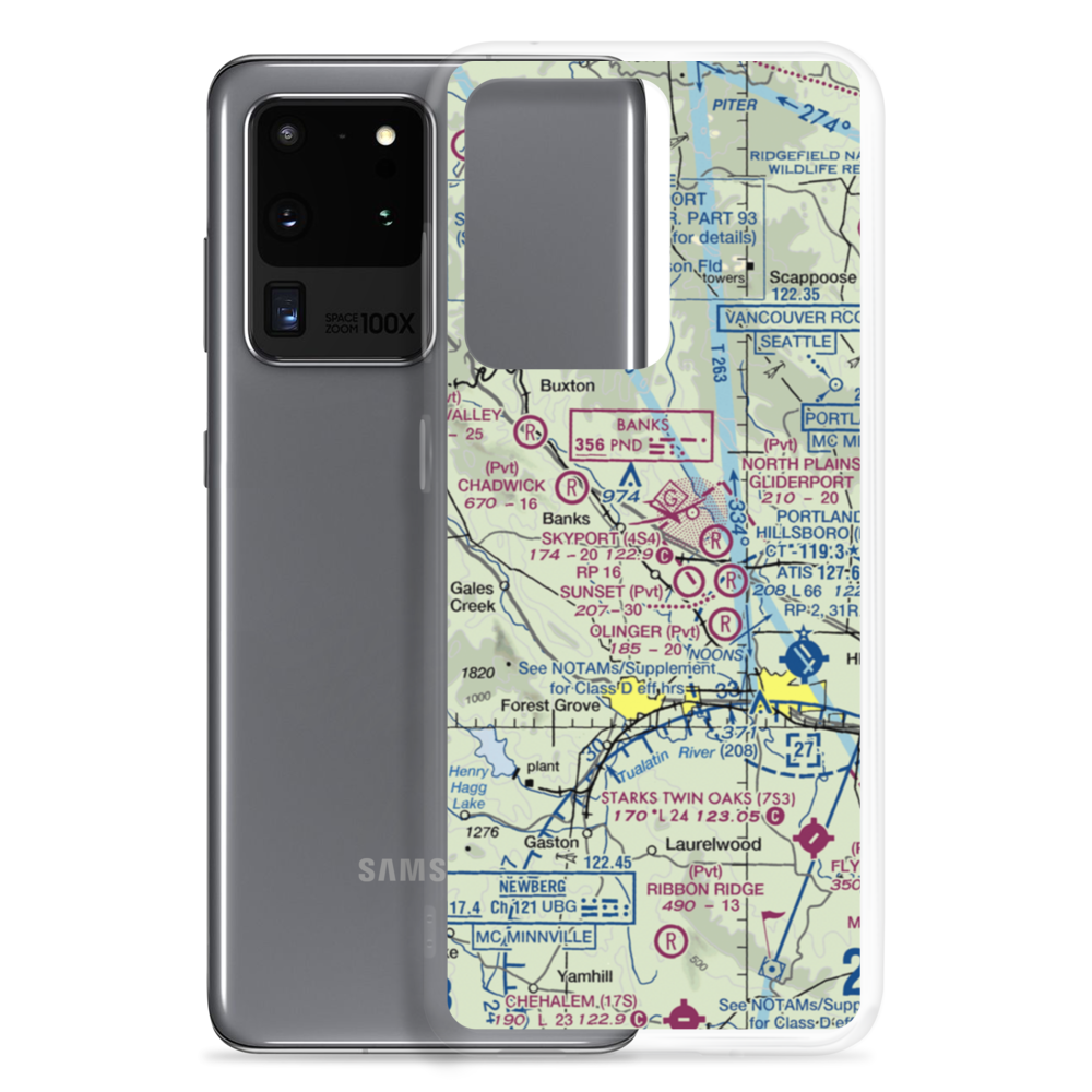 Rieben Airport (OG02) VFR Sectional Samsung Case Samsung Galaxy S20 Ultra model shown