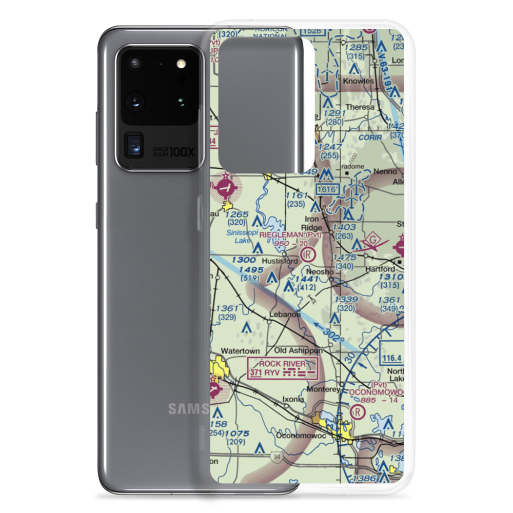 Riegleman Field (58WI) VFR Sectional Samsung Case Samsung Galaxy S20 Ultra model shown