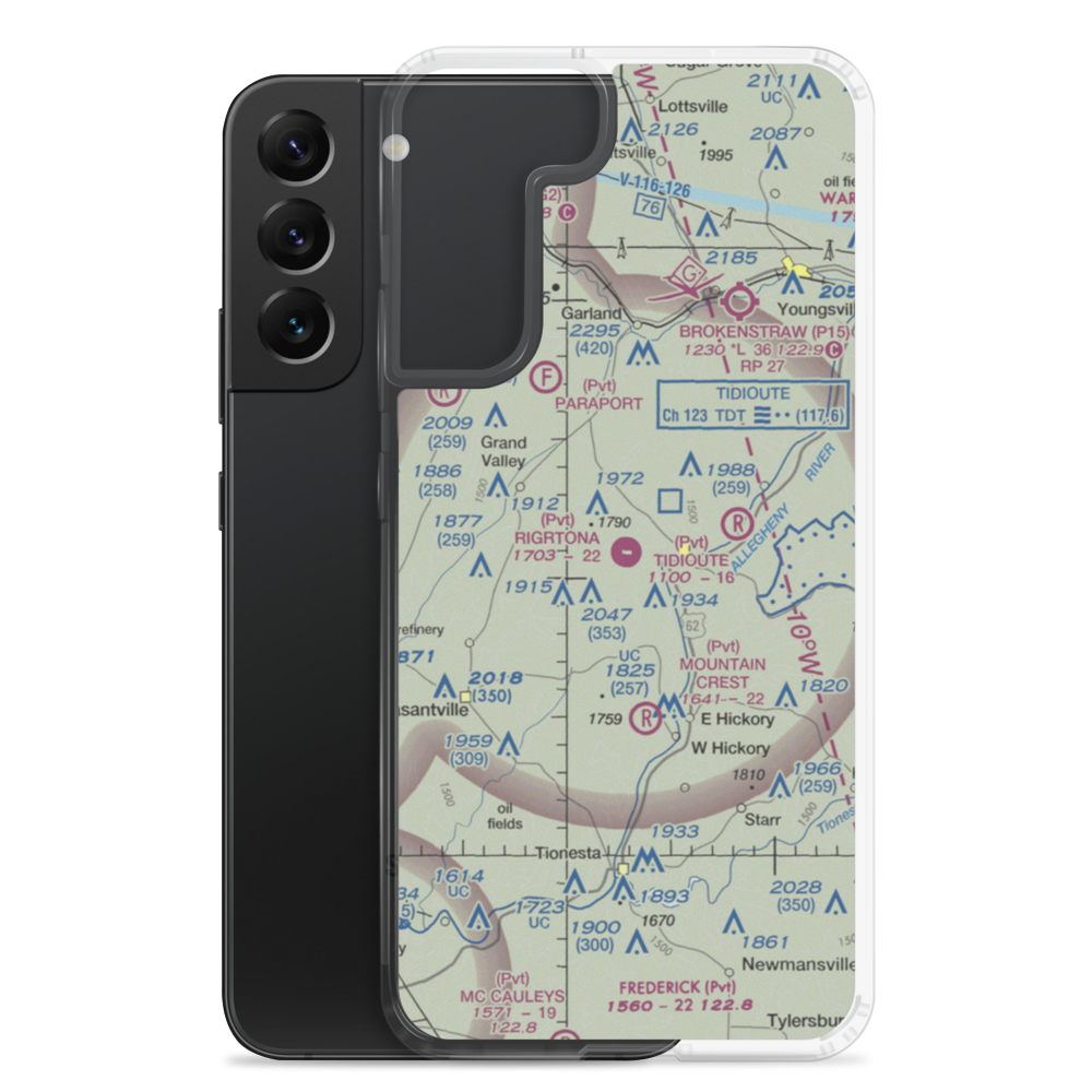 Rigrtona Airport (13PA) VFR Sectional Samsung Case Samsung Galaxy S22 Plus model shown