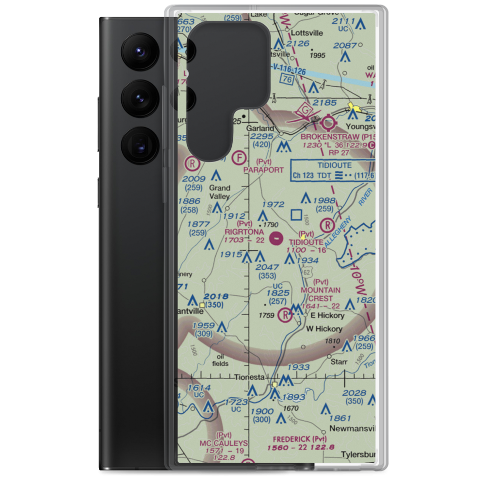 Rigrtona Airport (13PA) VFR Sectional Samsung Case Samsung Galaxy S22 Ultra model shown