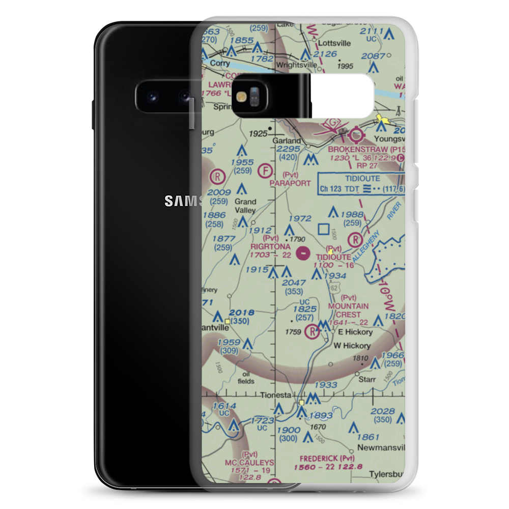 Rigrtona Airport (13PA) VFR Sectional Samsung Case Samsung Galaxy S10+ model shown