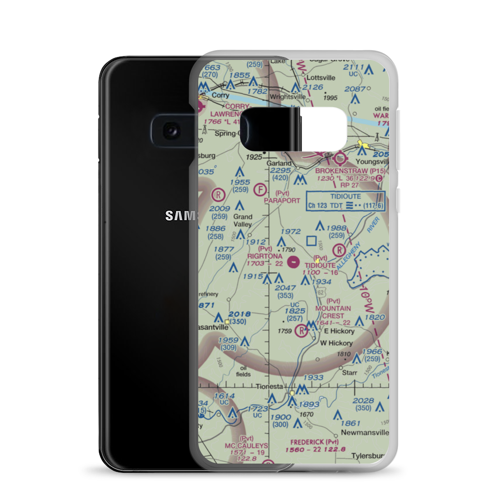 Rigrtona Airport (13PA) VFR Sectional Samsung Case Samsung Galaxy S10e model shown