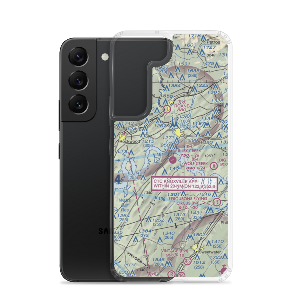 Riley Creek Airport (12TN) VFR Sectional Samsung Case Samsung Galaxy S22 model shown