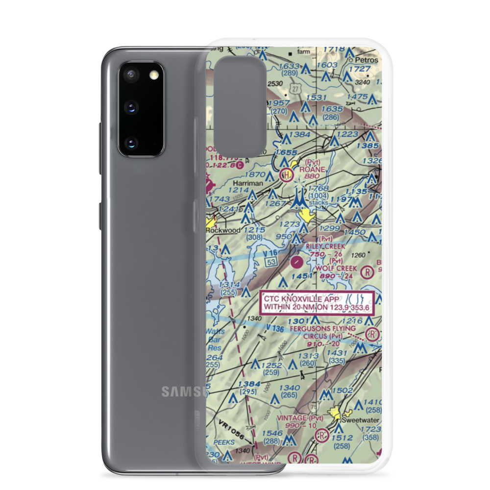 Riley Creek Airport (12TN) VFR Sectional Samsung Case Samsung Galaxy S20 model shown