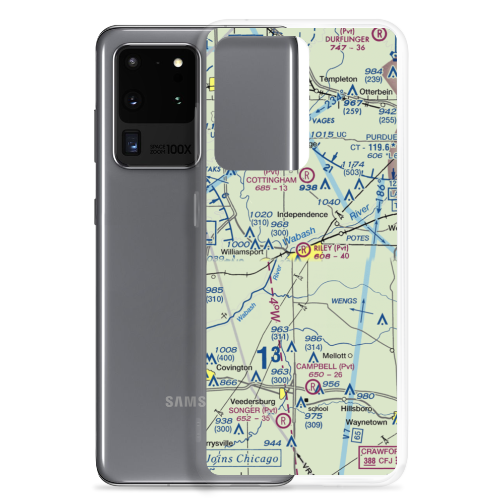 Riley Field (4IN7) VFR Sectional Samsung Case Samsung Galaxy S20 Ultra model shown