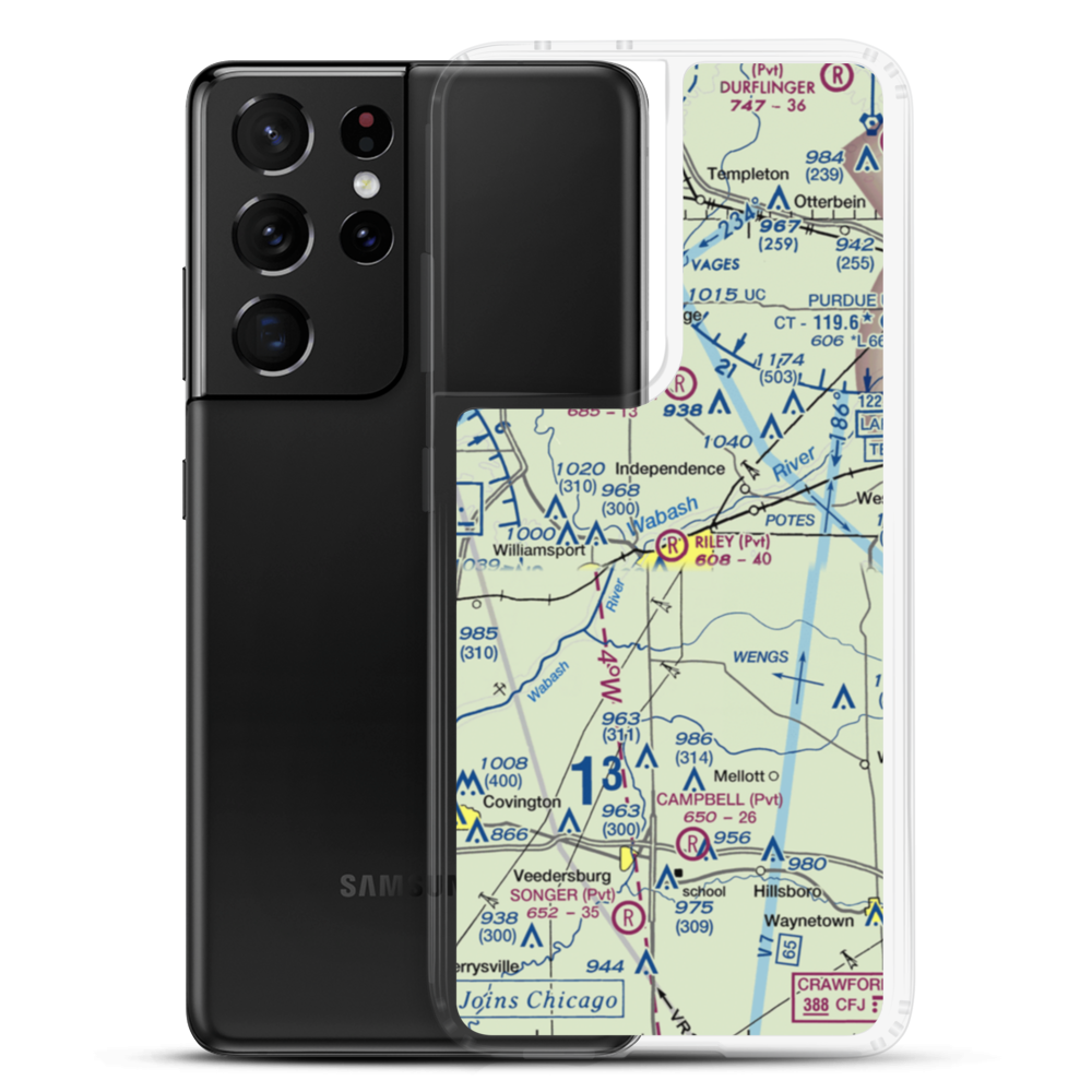 Riley Field (4IN7) VFR Sectional Samsung Case Samsung Galaxy S21 Ultra model shown