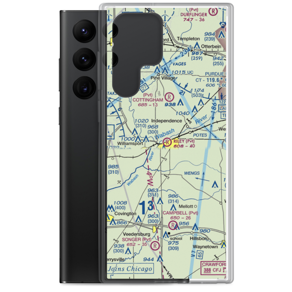 Riley Field (4IN7) VFR Sectional Samsung Case Samsung Galaxy S22 Ultra model shown
