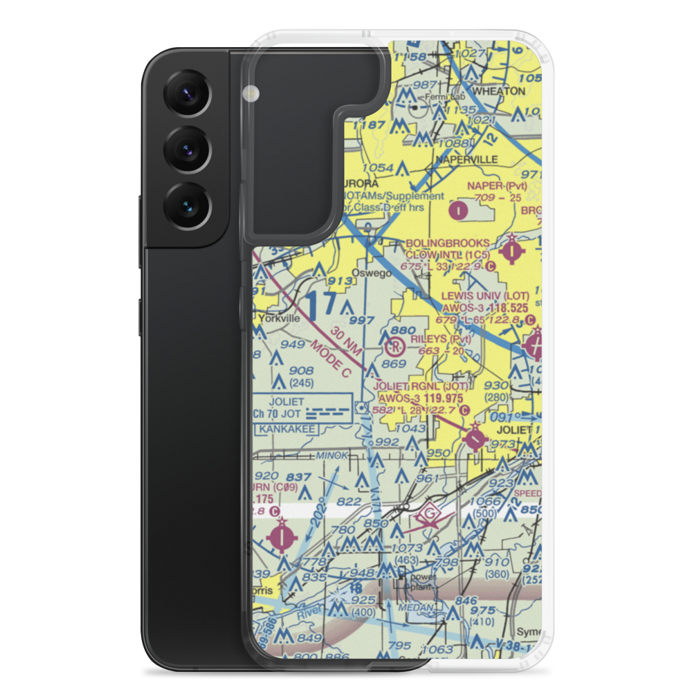 Riley's Field (LL51) VFR Sectional Samsung Case Samsung Galaxy S22 Plus model shown