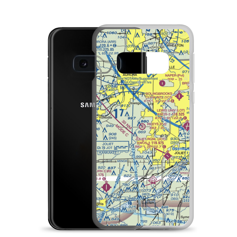 Riley's Field (LL51) VFR Sectional Samsung Case Samsung Galaxy S10e model shown