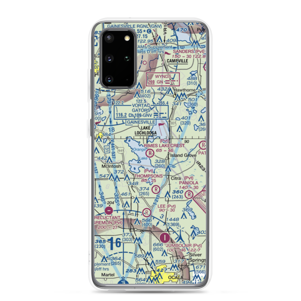 Rimes Lakecrest Airport (35FA) VFR Sectional Samsung Case Samsung Galaxy S20 Plus model shown