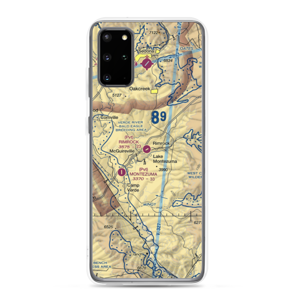 Rimrock Airport (48AZ) VFR Sectional Samsung Case Samsung Galaxy S20 Plus model shown