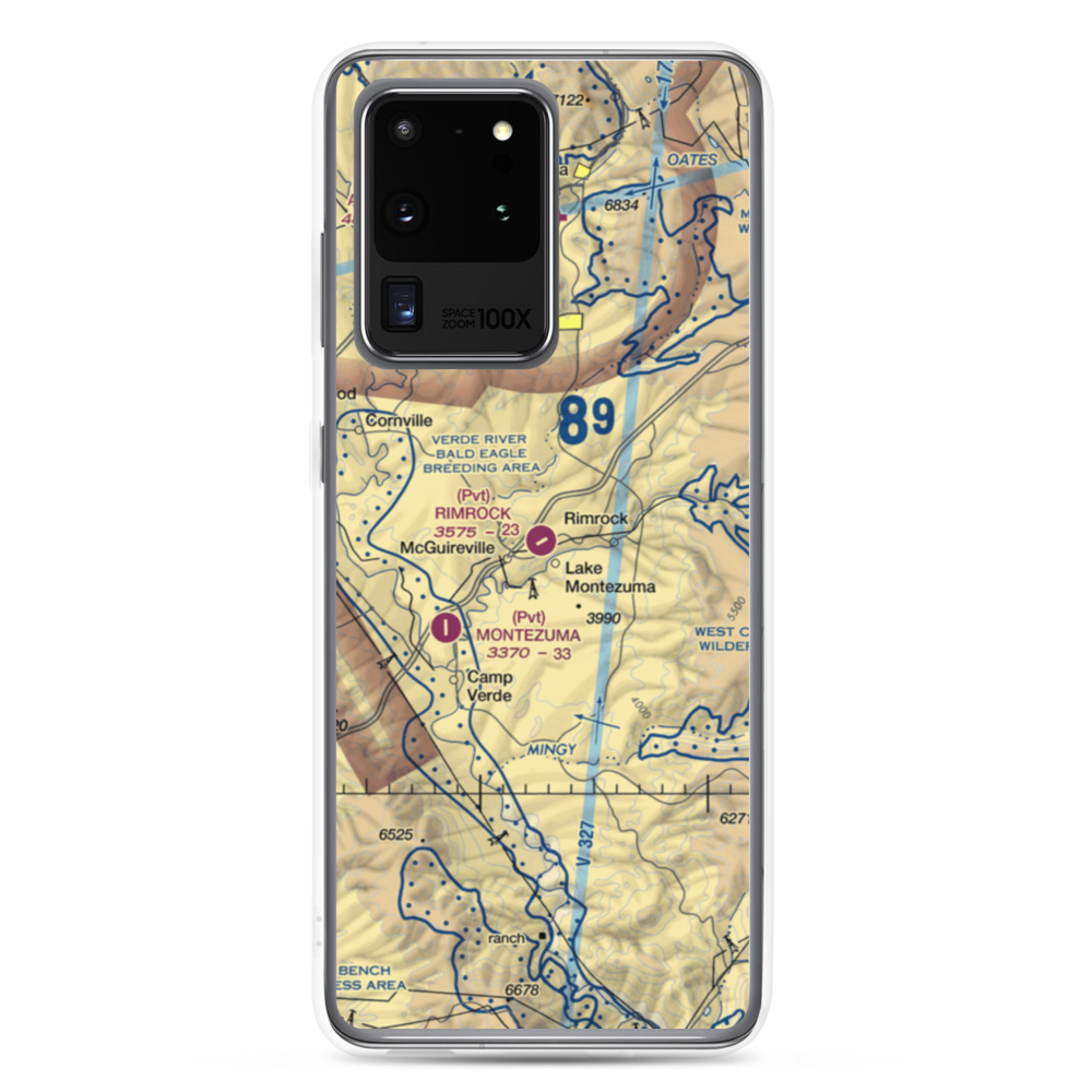 Rimrock Airport (48AZ) VFR Sectional Samsung Case Samsung Galaxy S20 Ultra model shown
