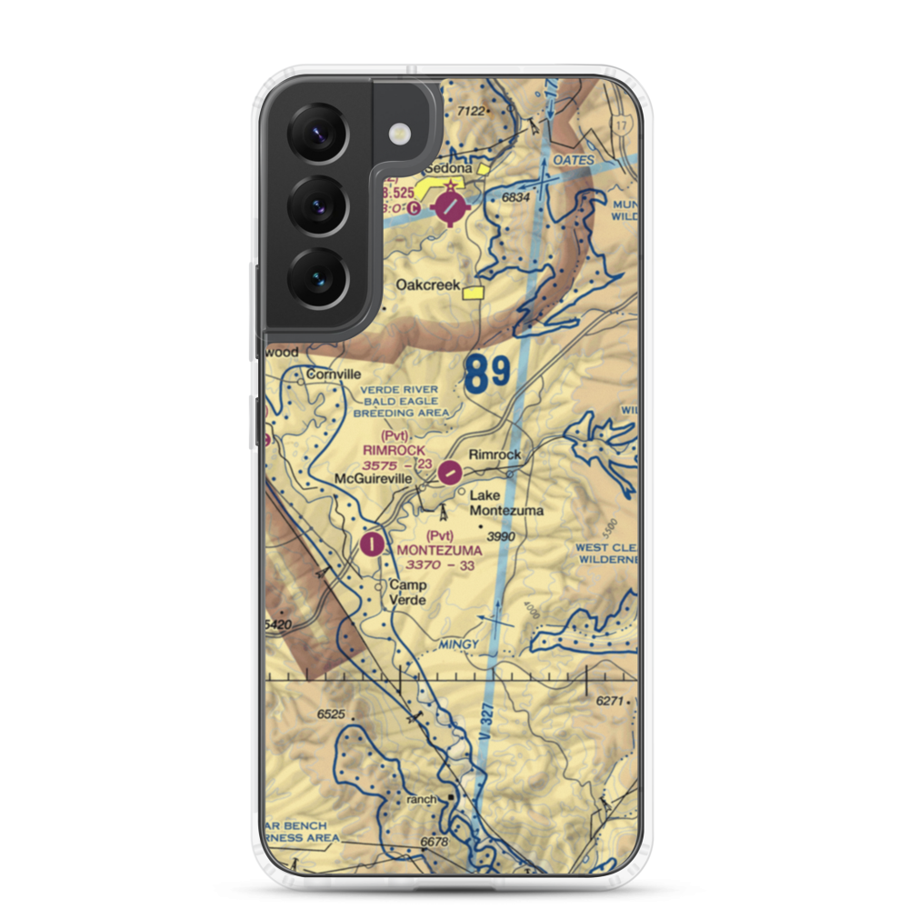 Rimrock Airport (48AZ) VFR Sectional Samsung Case Samsung Galaxy S22 Plus model shown