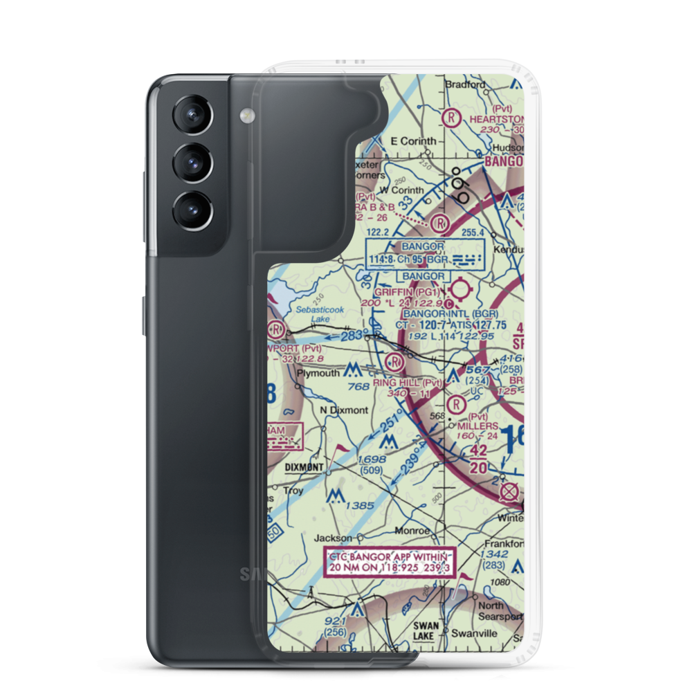 Ring Hill Airport (14ME) VFR Sectional Samsung Case Samsung Galaxy S21 model shown