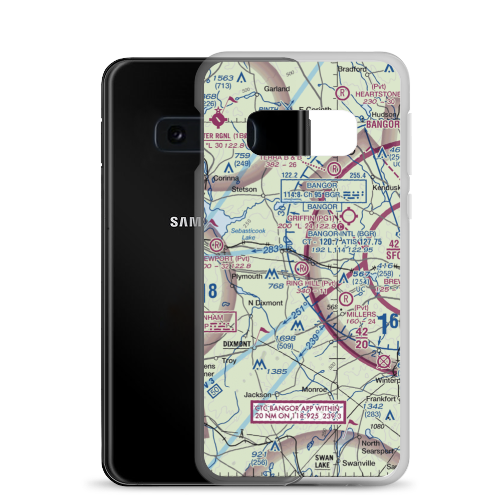 Ring Hill Airport (14ME) VFR Sectional Samsung Case Samsung Galaxy S10e model shown