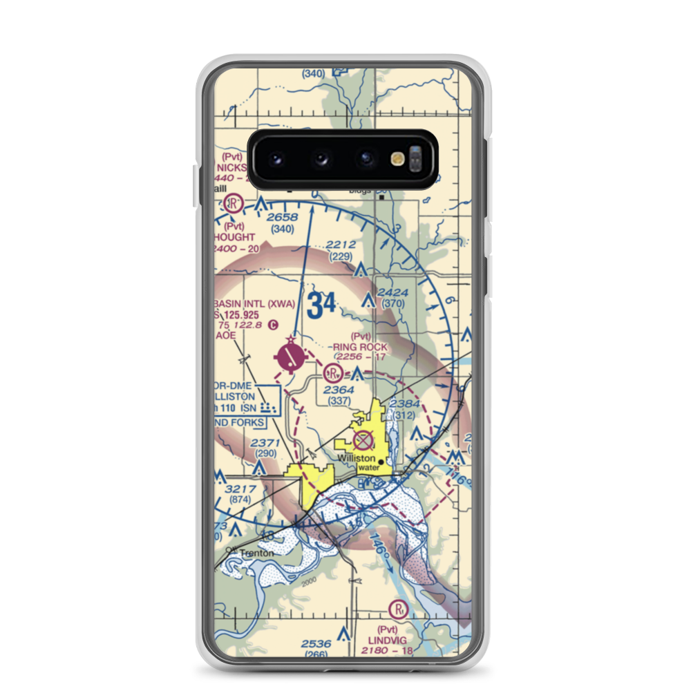 Ring Rock Ranch Airport (4NA1) VFR Sectional Samsung Case Samsung Galaxy S10 model shown