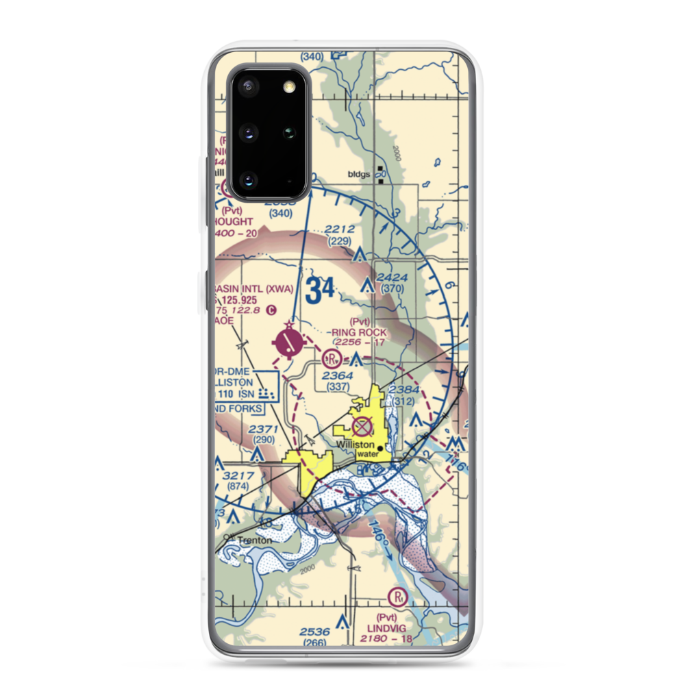 Ring Rock Ranch Airport (4NA1) VFR Sectional Samsung Case Samsung Galaxy S20 Plus model shown