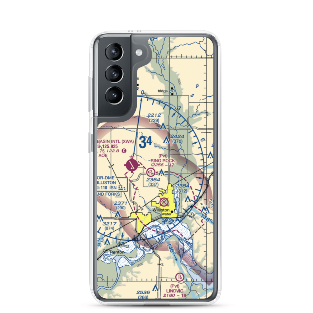 Ring Rock Ranch Airport (4NA1) VFR Sectional Samsung Case Samsung Galaxy S21 model shown