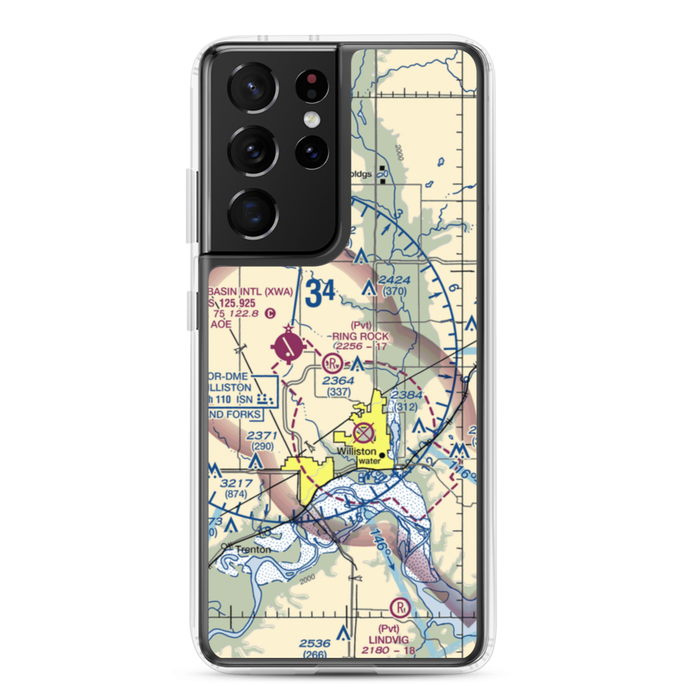 Ring Rock Ranch Airport (4NA1) VFR Sectional Samsung Case Samsung Galaxy S21 Ultra model shown