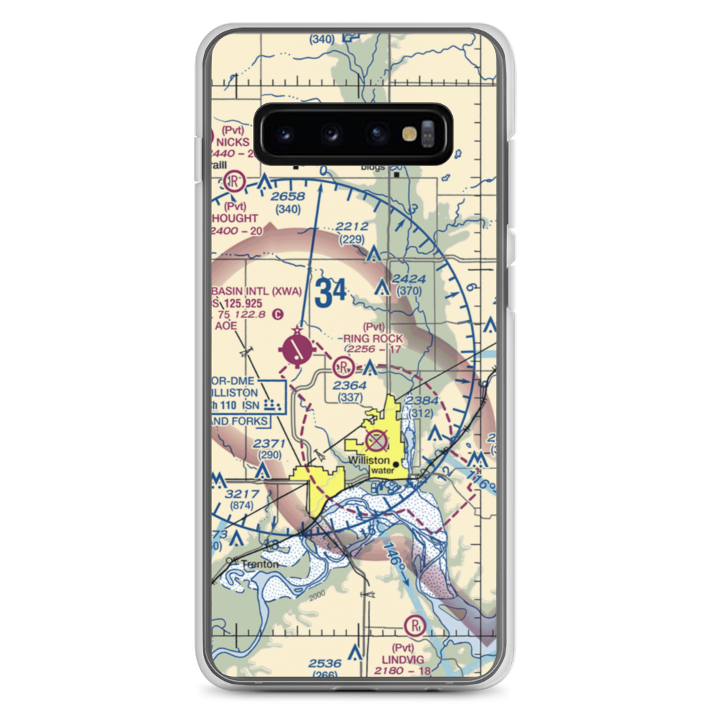 Ring Rock Ranch Airport (4NA1) VFR Sectional Samsung Case Samsung Galaxy S10+ model shown