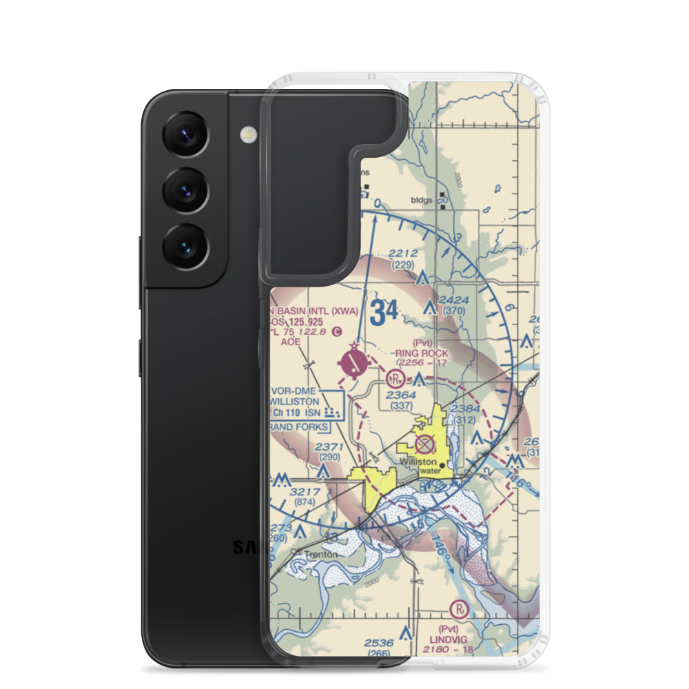 Ring Rock Ranch Airport (4NA1) VFR Sectional Samsung Case Samsung Galaxy S22 model shown