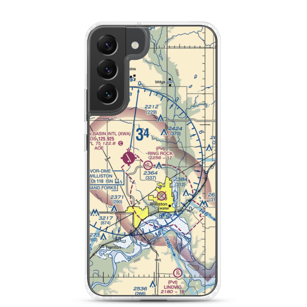 Ring Rock Ranch Airport (4NA1) VFR Sectional Samsung Case Samsung Galaxy S22 Plus model shown