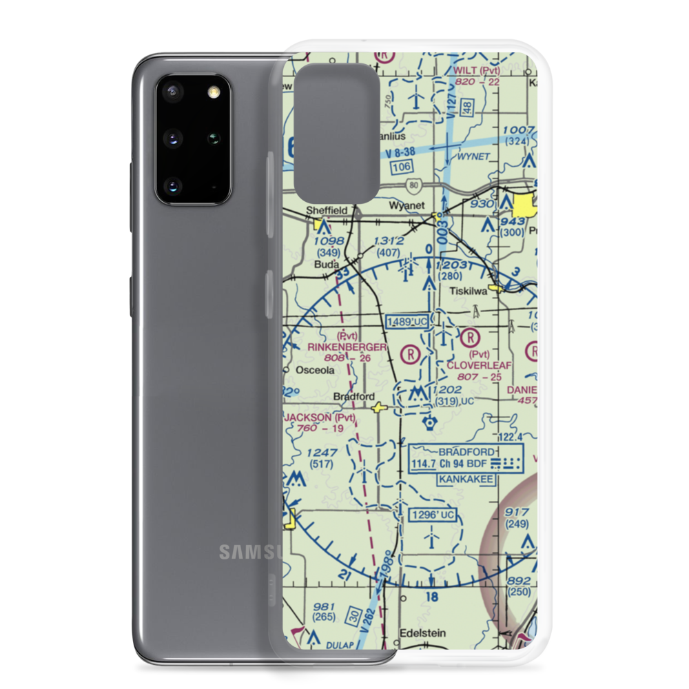 Rinkenberger Restricted Landing Area (3IS8) VFR Sectional Samsung Case Samsung Galaxy S20 Plus model shown