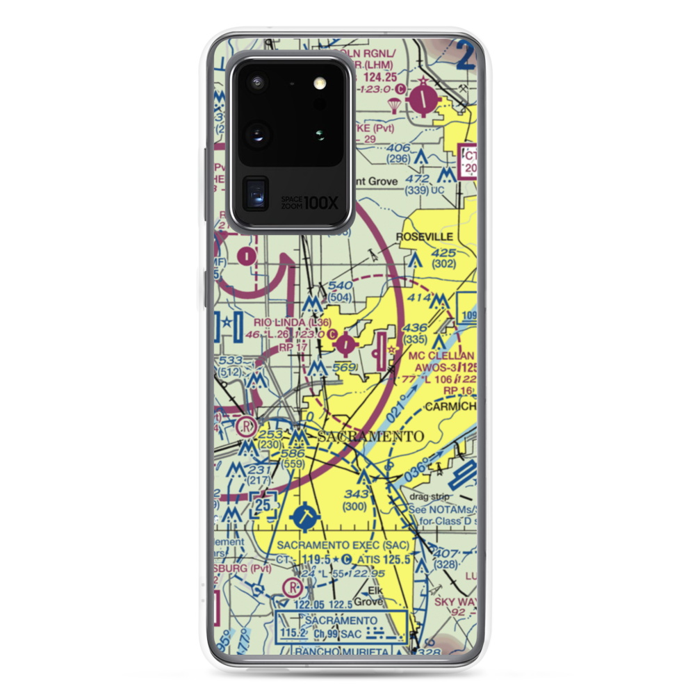 Rio Linda Airport (L36) VFR Sectional Samsung Case Samsung Galaxy S20 Ultra model shown
