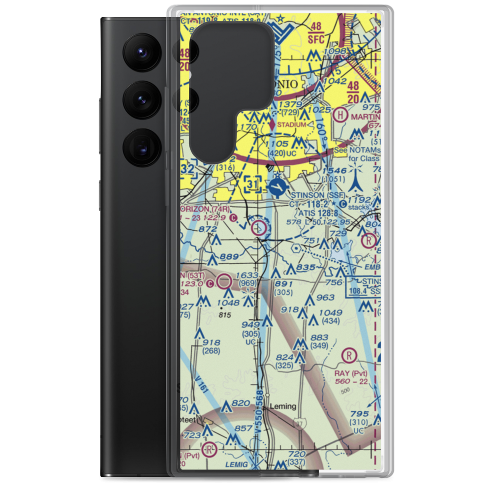 Rio Medina Airport (US-0152) VFR Sectional Samsung Case Samsung Galaxy S22 Ultra model shown