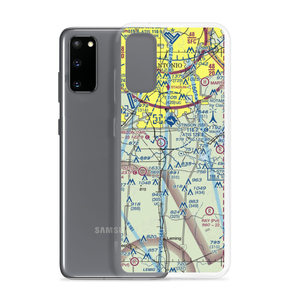 Rio Medina Airport (US-0152) VFR Sectional Samsung Case Samsung Galaxy S20 model shown