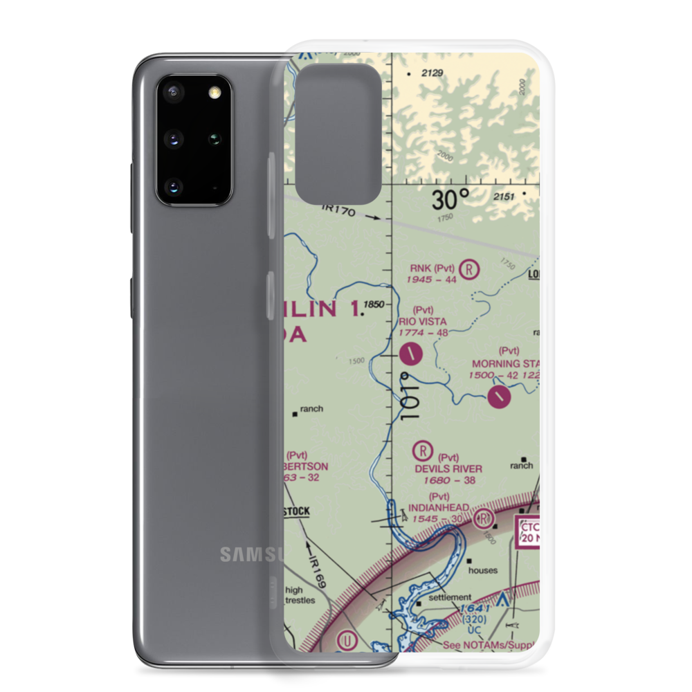 Rio Vista Ranch Airport (TS04) VFR Sectional Samsung Case Samsung Galaxy S20 Plus model shown
