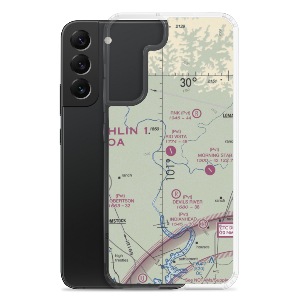 Rio Vista Ranch Airport (TS04) VFR Sectional Samsung Case Samsung Galaxy S22 Plus model shown