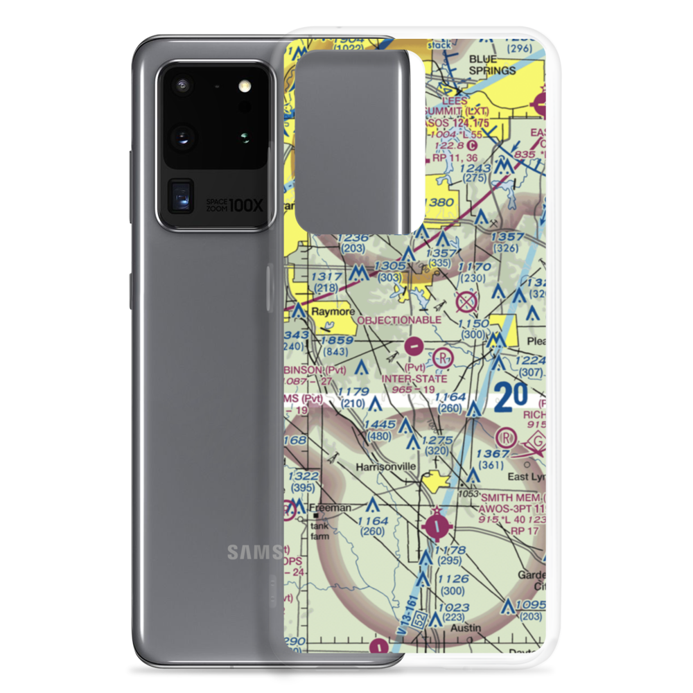 Riordan Airport (43MO) VFR Sectional Samsung Case Samsung Galaxy S20 Ultra model shown