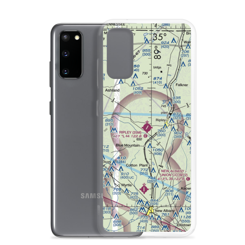 Ripley Airport (25M) VFR Sectional Samsung Case Samsung Galaxy S20 model shown