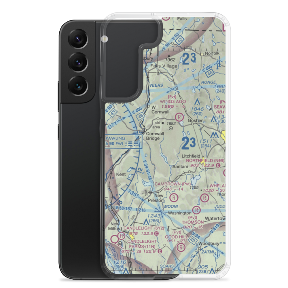 Ripley Field (CT44) VFR Sectional Samsung Case Samsung Galaxy S22 Plus model shown