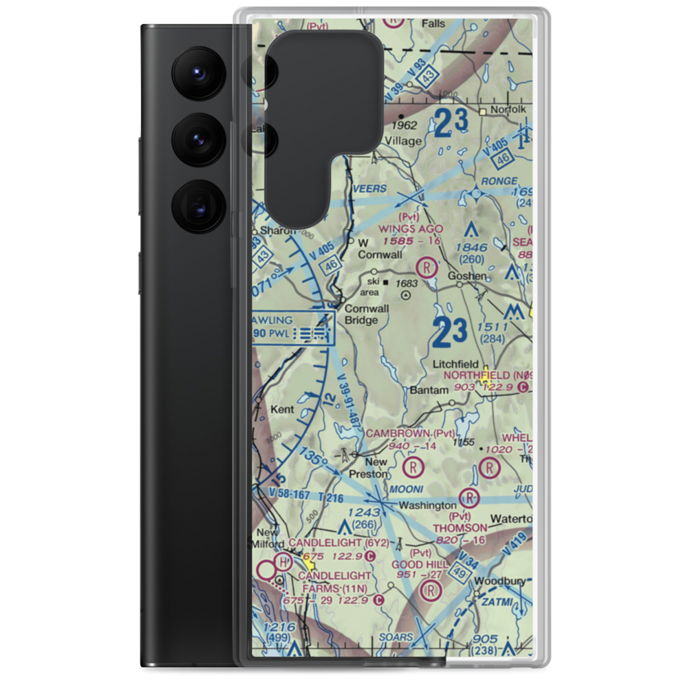 Ripley Field (CT44) VFR Sectional Samsung Case Samsung Galaxy S22 Ultra model shown