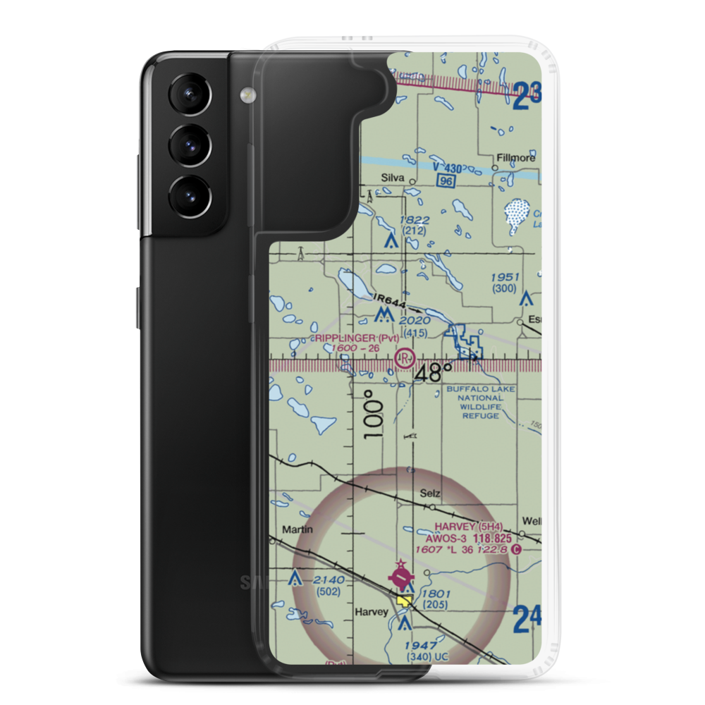 Ripplinger Strip (NA33) VFR Sectional Samsung Case Samsung Galaxy S21 Plus model shown