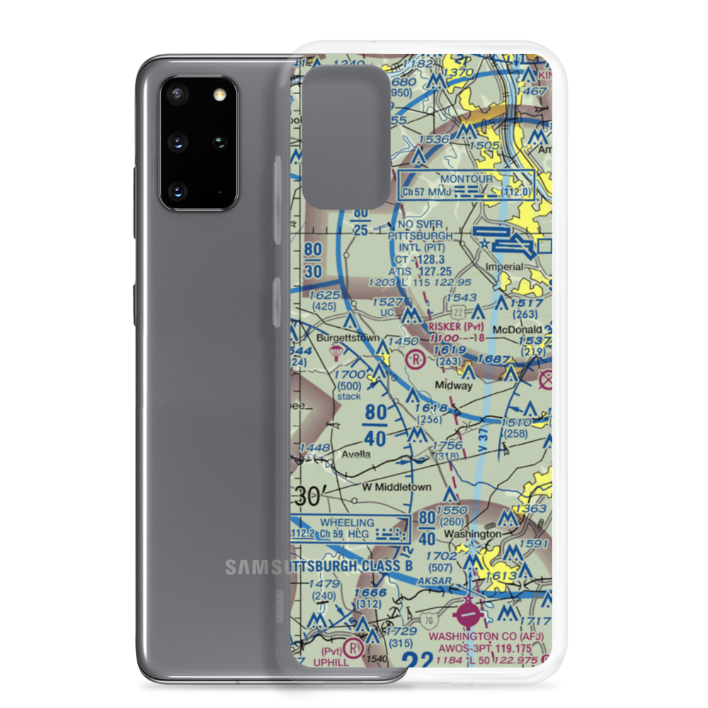 Risker Field (3PS9) VFR Sectional Samsung Case Samsung Galaxy S20 Plus model shown