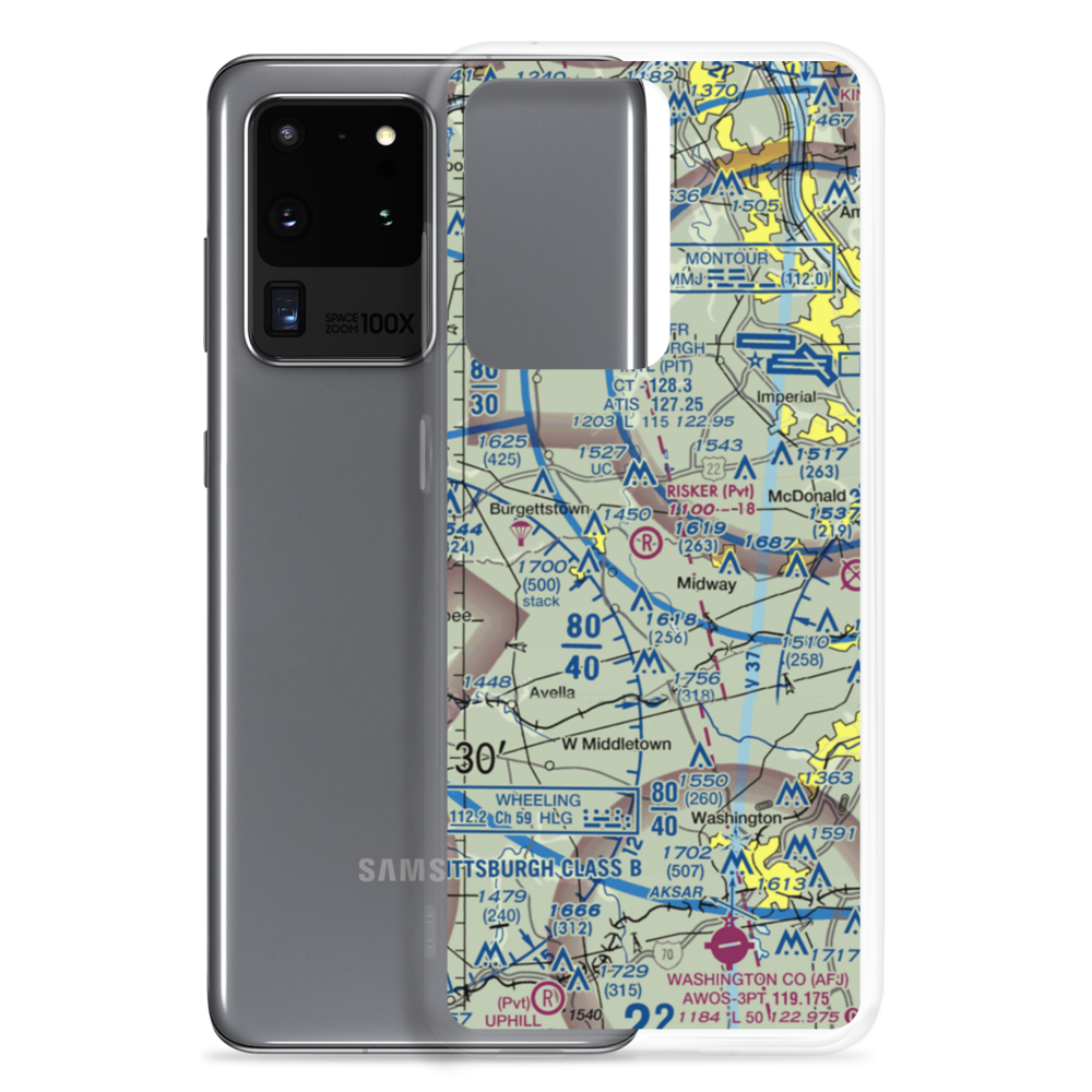 Risker Field (3PS9) VFR Sectional Samsung Case Samsung Galaxy S20 Ultra model shown