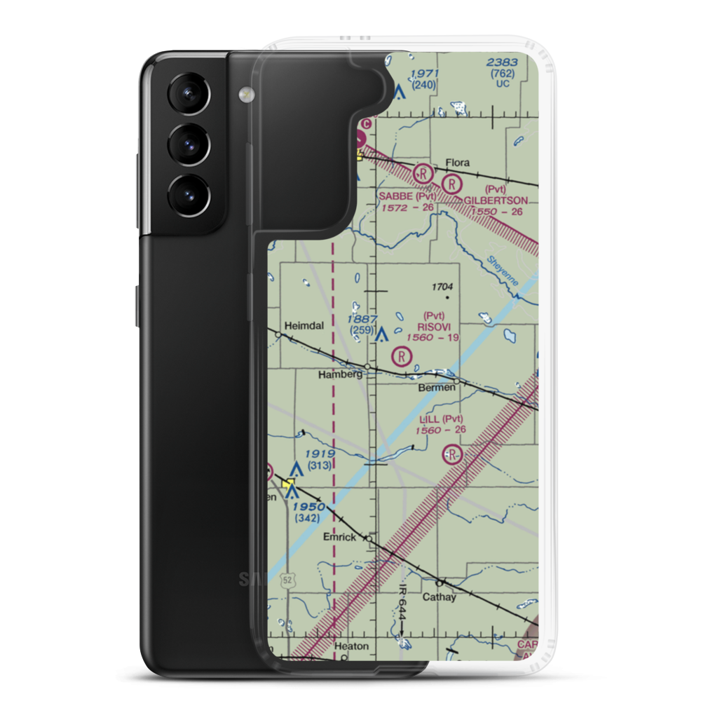 Risovi Ranch Strip (3NA6) VFR Sectional Samsung Case Samsung Galaxy S21 Plus model shown