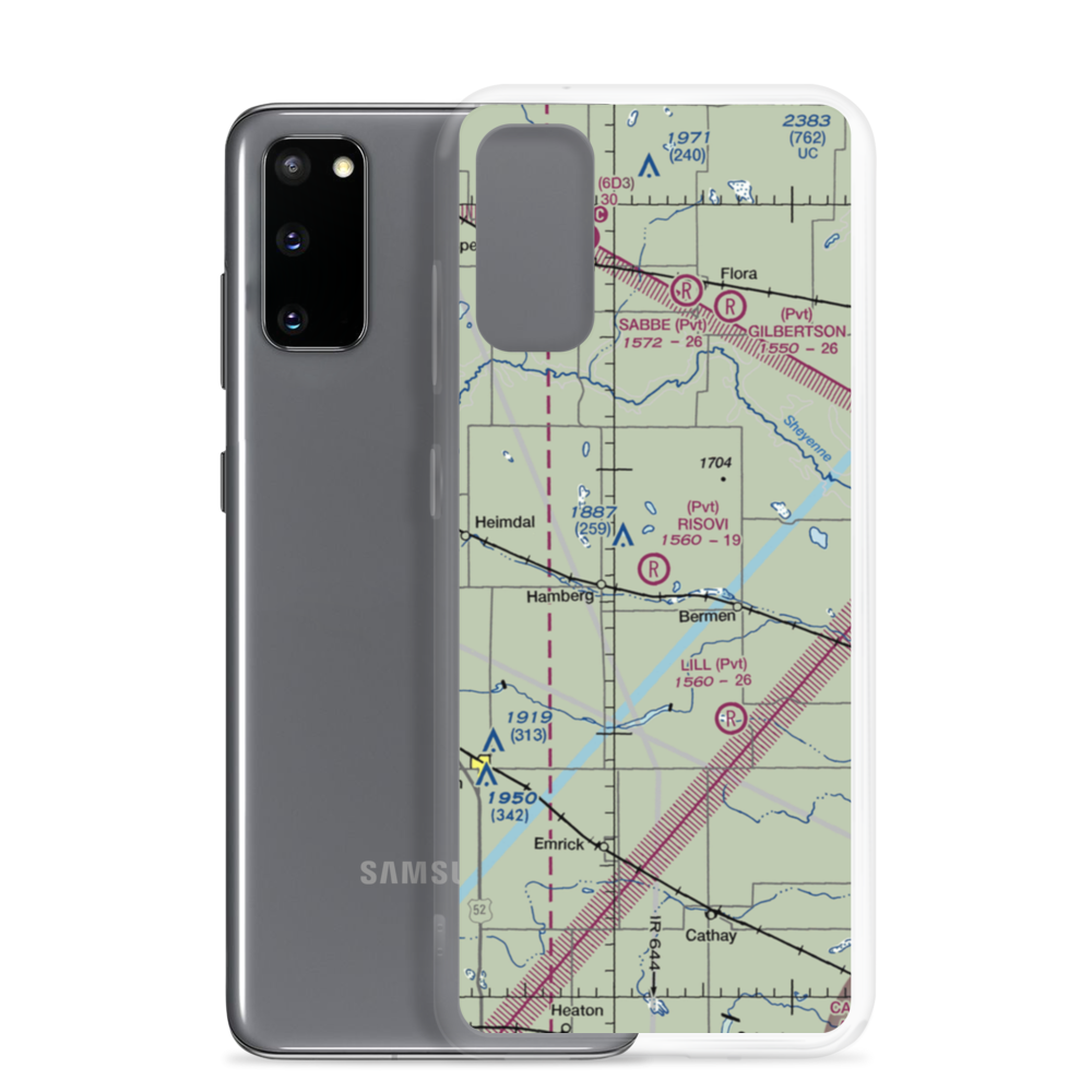Risovi Ranch Strip (3NA6) VFR Sectional Samsung Case Samsung Galaxy S20 model shown
